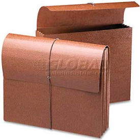 Smead® 3-1/2"" Accordion Expansion Wallets Letter Leather-Like Redrope