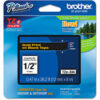 Brother® P-Touch® TZe Labeling Tape 1/2""W Gold on Black