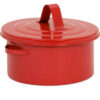 Eagle Mfg Red Metal Bench Can 2 Quart Capacity
