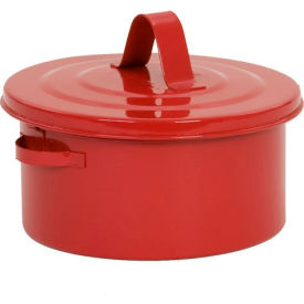 Eagle Mfg Red Metal Bench Can 2 Quart Capacity