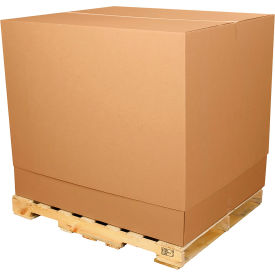 Global Industrial™ Telescoping Outer Top Cargo Boxes 47-3/4""L x 40""W x 34""H Kraft