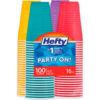 Hefty® Easy Grip Disposable Plastic Party Cups 16 oz Assorted Colors Pack of 100