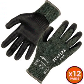 Ergodyne® Proflex 7070 Cut Resistant Gloves Nitrile Coated ANSI A7 S Green 12 Pairs