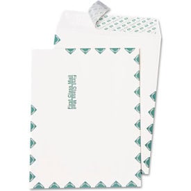 Quality Park Redi-Strip Catalog Envelopes ""First Class"" Print 10""W x 13""H White 100/Pack