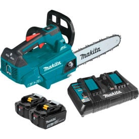 Makita® XCU08PT 18V X2 (36V) LXT® 14"" Cordless Top Handle Chain Saw Kit W/ Two Batteries