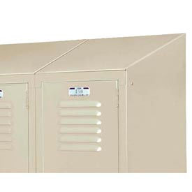 Lyon Three-Wide Slope Top Kit PP5831 For Lyon Lockers - 12""Wx15""D - Putty