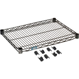 Nexel® S1824B Black Epoxy Wire Shelf 24""W x 18""D