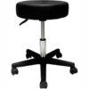 Pneumatic Mobile Stool Without Back 18"" - 22""H Black