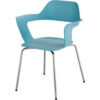 Safco® Bandi Shell Stack Chair 19""D x 23-3/4""W x 31""H Blue