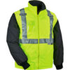 Ergodyne® GloWear® 8287 Hi-Vis Winter Jacket & Vest w/ Detachable Sleeves Large Lime