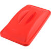 Global Industrial™ Solid Lid w/ Handle For 23 Gallon Slim Trash Can Red
