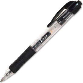 Integra™ Retractable Gel Pen Rubber Grip 0.5mm Black Barrel/Ink Dozen