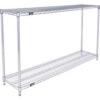 Nexel® 2 Shelf Chrome ESD Wire Shelving Unit Starter 60""W x 18""D x 34""H