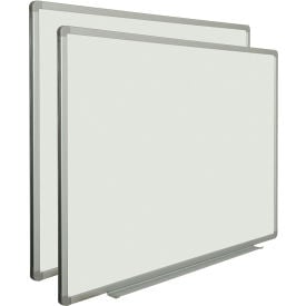 Global Industrial™ Porcelain Dry Erase Whiteboard - 48 x 36 - Pack of 2