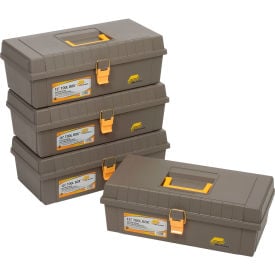 Plano Molding 100-000 Toolbox No Tray 15-3/8""L x 7-3/4""W x 5-1/4""H Gray