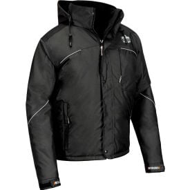 Ergodyne® N-Ferno® 6467 Winter Work Jacket 300D Polyester Shell Medium Black