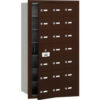 4B+ Horizontal Mailbox 21 A Doors (20 usable) Front Loading Bronze USPS Access
