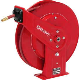 Reelcraft 7670 OLP 3/8""x70' 300 PSI Heavy Duty Spring Retractable Low Pressure Hose Reel