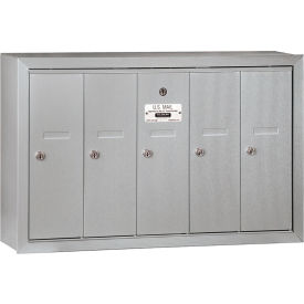 3500 Series 4B+ Vertical Mailbox 5 Doors Surface Mounted Aluminum USPS Access