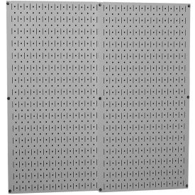 Wall Control Pegboard Pack- 2 Panels Gray Metal 32"" X 32"" X 3/4""