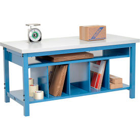 Global Industrial™ Packing Workbench W/Lower Shelf Kit Laminate Square Edge 60""W x 36""D