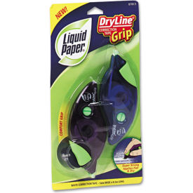 Liquid Paper® DryLine® Grip Correction Tape 1/5 in x 335 in White 2/Pack