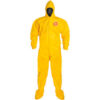 DuPont™ Tychem® 2000 Coverall Hood & Socks/Boots Bound Seam Yellow 3X 12/Qty
