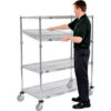 Nexel® E-Z Adjust Wire Shelf Truck 1200 lb. Capacity 48""L x 18""W x 60""H