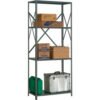 Global Industrial™ 4 Shelf 18 Ga Open Steel Shelving Unit 36""W x 24""D x 85""H Gray