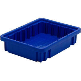 Quantum Storage Dividable Grid Container 10-7/8""L x 8-1/4""W x 2-1/2""H Blue Polyprolylene
