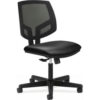 HON® Armless Task Chair with Mesh Back - Fabric - Low Back - Black - Volt Series