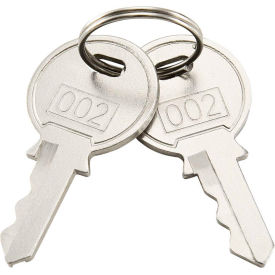 Replacement Keys For Inner Door of Global Industrial™ Narcotics Cabinet 436951 2pcs Key# 002
