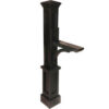 Mayne Newport Plus Mailbox Post 5813-B - 56""H Black