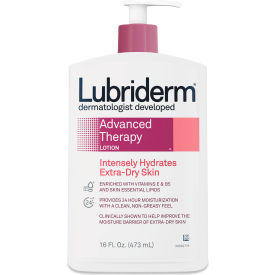 Lubriderm® Advanced Therapy Moisturizing Hand/Body Lotion 16oz Pump Bottle 12/Case