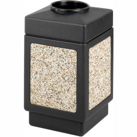 Safco® Canmeleon™ Aggregate Panel Top Open 38 Gallon Black 9471NC