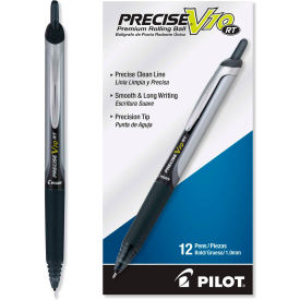 Pilot® Precise V10RT Retractable Roller Ball Pen Bold 1 mm Black Ink/Barrel Dozen