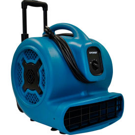 XPOWER Stackable Air Mover With Telescopic Handle & Wheels 3 Speed 1 HP 3600 CFM