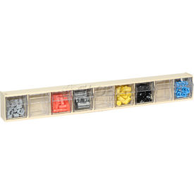 Quantum Tip Out Storage Bin QTB309 - 9 Compartments Ivory