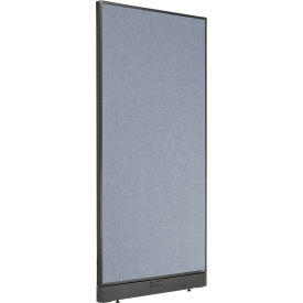 Interion® Electric Office Partition Panel 36-1/4""W x 100""H Blue