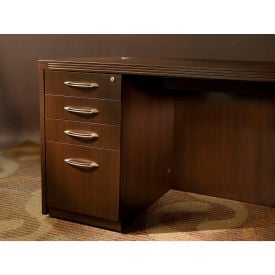 Safco® Aberdeen Mobile PBBF Pedestal Kit for Desk 15-1/4""W x 26 1/2""D x 27-1/2""H Mocha