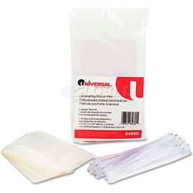 Universal Clear Laminating Pouches Luggage Tag Style 5 mil 2 1/2 x 4 1/4 25/Pack