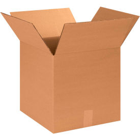 Global Industrial Cube Cardboard Corrugated Boxes 14""L x 14""W x 14""H Kraft
