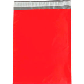 Global Industrial™ Colored Poly Mailers 12""W x 15-1/2""L 2.5 Mil Red 100/Pack