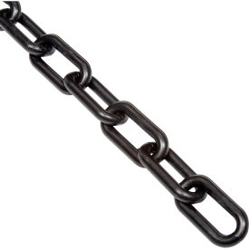 Global Industrial™ Plastic Chain Barrier 1-1/2""x50'L Black