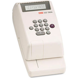 MAX MXBEC30A Electronic Check Writer 10 Digits 1 Column - Business & Personal Checks