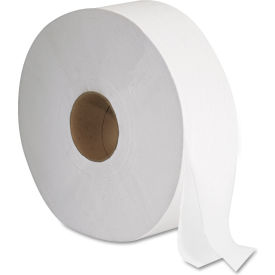 JRT Jumbo Bath Tissue Septic Safe 2-Ply White 12"" Diameter 1378 ft Length 6/Case