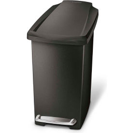 simplehuman® Slim Plastic Step Can - 2-3/5 Gallon Black