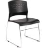 Boss Plastic Stacking Chair - Black