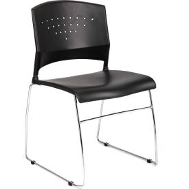 Boss Plastic Stacking Chair - Black