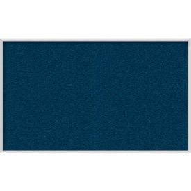 Ghent Bulletin Board - Vinyl - Aluminum Frame - 24""W x 18""H - Navy